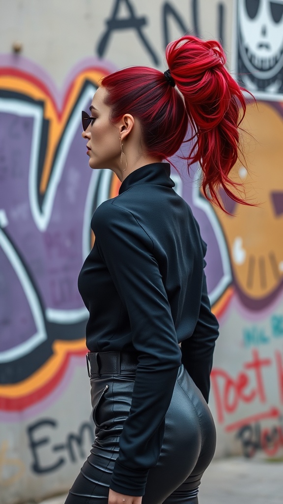10 Stunning Red Ponytail Hairstyles for Black Women
